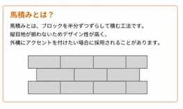 馬積みを説明するイラスト
