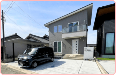 安城市 外構施工例 カーポートSCと造作門柱